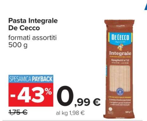 Pasta Integrale De Cecco