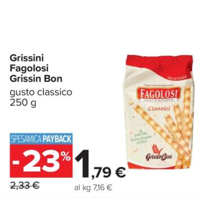 Grissini Fagolosi Grissin Bon