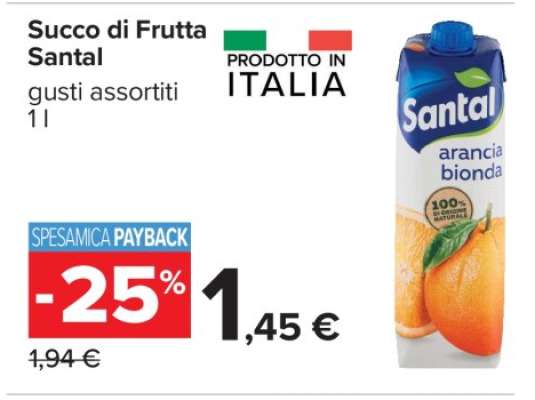 SUCCO DI FRUTTA SANTAL