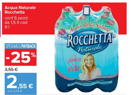 Acqua Naturale Rocchetta