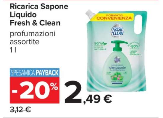 Ricarica Sapone Liquido Fresh&Clean