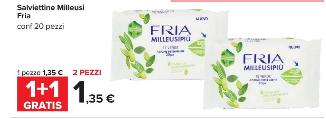 Salviettine Milleusi Fria