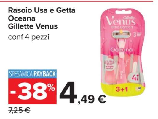 Rasoio Usa e Getta Oceana Gillette Venus