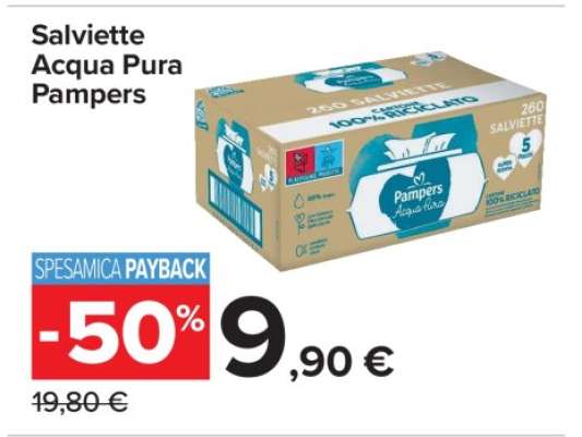 SALVIETTE ACQUA PURA PAMPERS