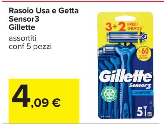 Rasoio Usa e Getta Sensor3 Gillette