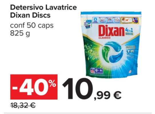DETERSIVO LAVATRICE DIXAN DISCS