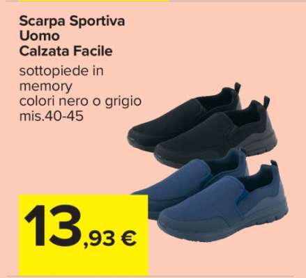 Scarpa Sportiva Uomo Calzata Facile