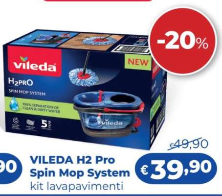 VILEDA H2 Pro Spin Mop System