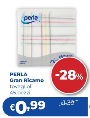 PERLA Gran Ricamo tovaglioli 45 pezzi