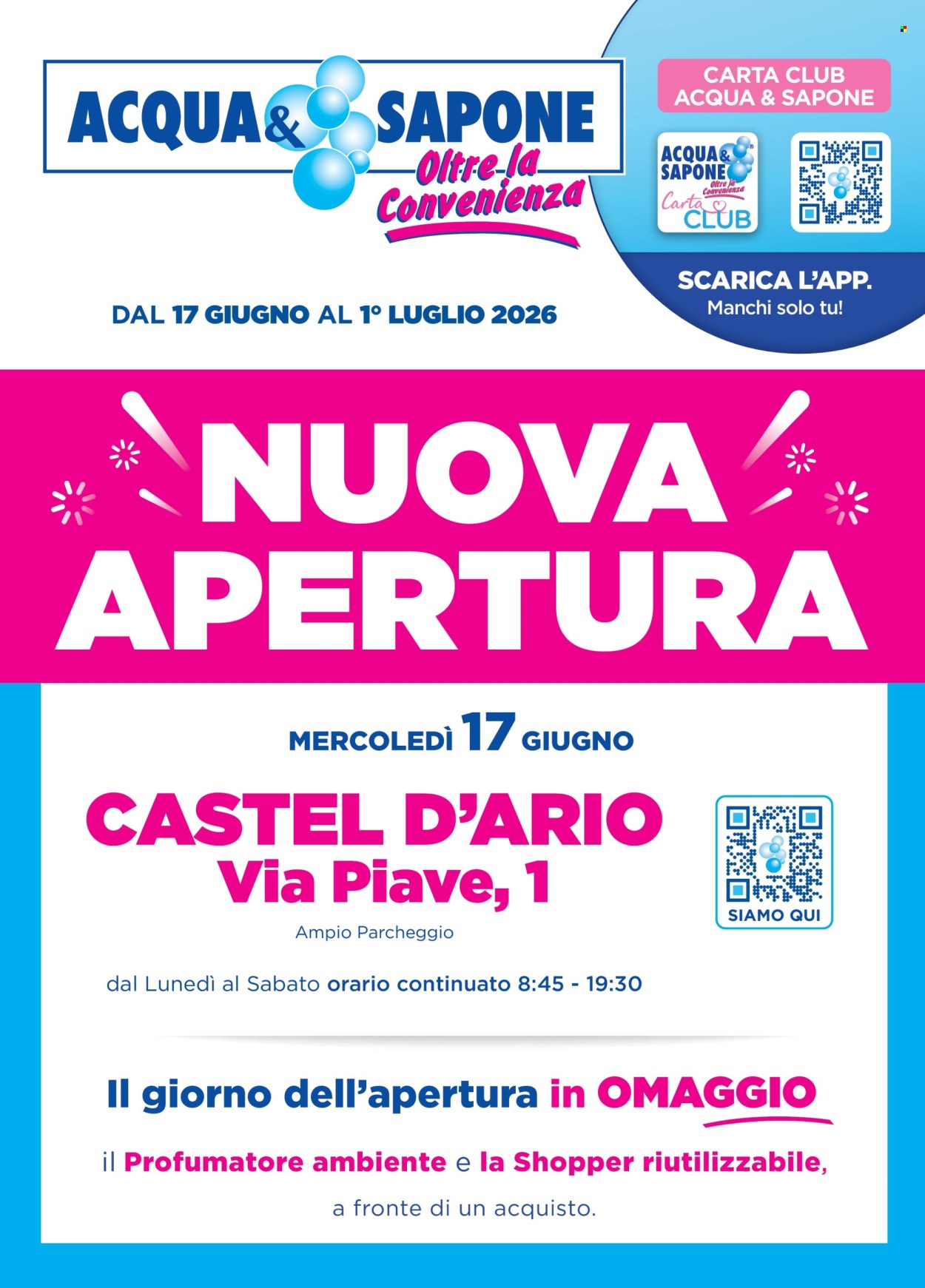 Volantino Acqua & Sapone - 17/6/2026 - 1/7/2026. Pagina 1