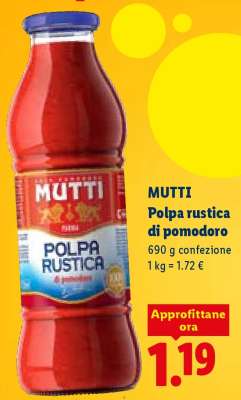 Mutti Polpa Rustica di pomodoro