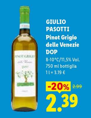 Giulio Pasotti Pinot Grigio delle Venezie DOP