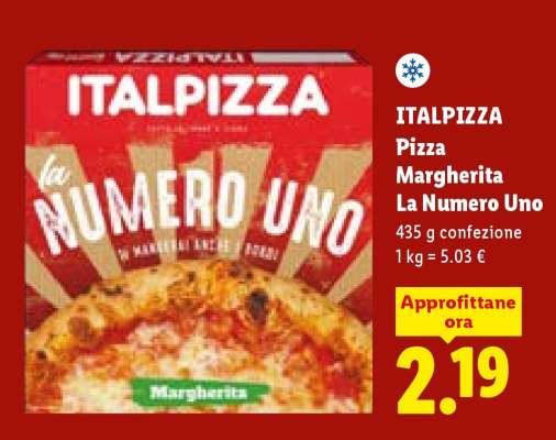ITALPIZZA Pizza Margherita La Numero Uno
