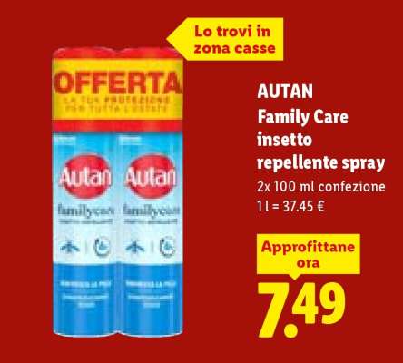 AUTAN Family Care insetto repellente spray