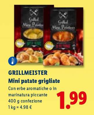 Grillmeister Mini patate grigliate