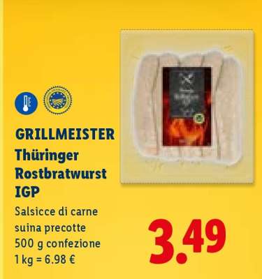 GRILLMEISTER Thüringer Rostbratwurst IGP