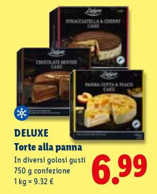 DELUXE Torte alla panna