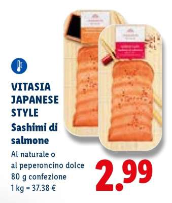 VITASIA JAPANESE STYLE Sashimi di salmone