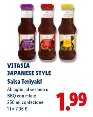 VITASIA JAPANESE STYLE Salsa Teriyaki