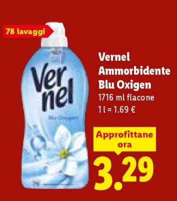 Vernel Ammorbidente Blu Oxigen