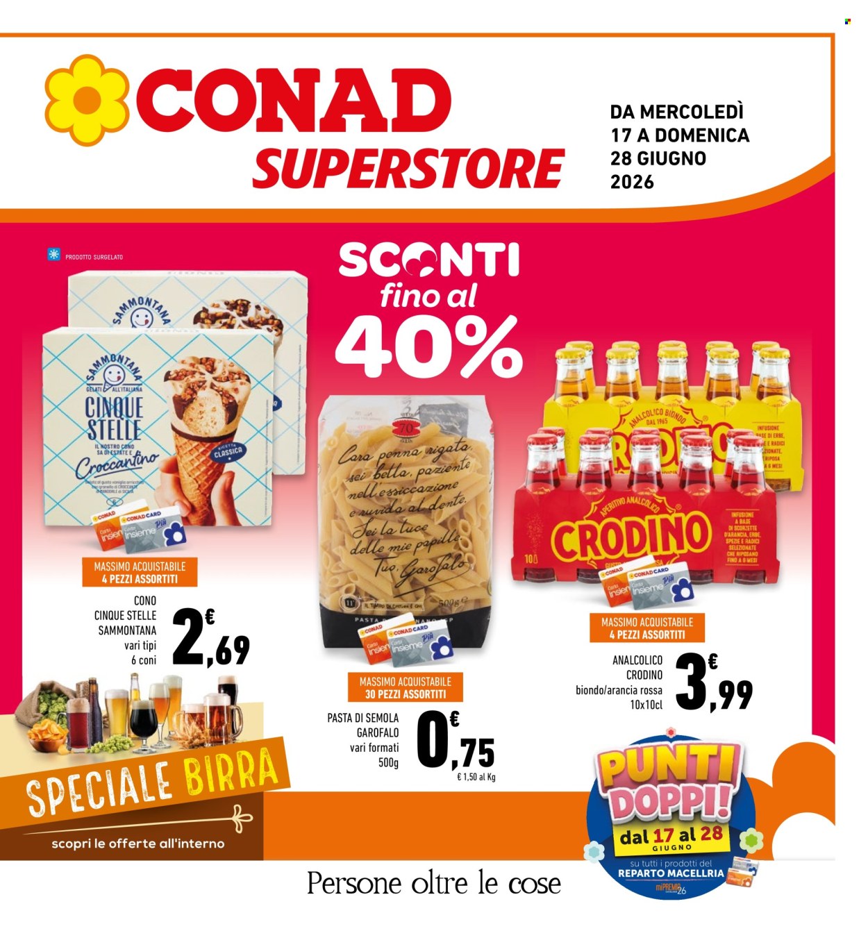 Volantino Conad - 17/6/2026 - 28/6/2026. Pagina 1