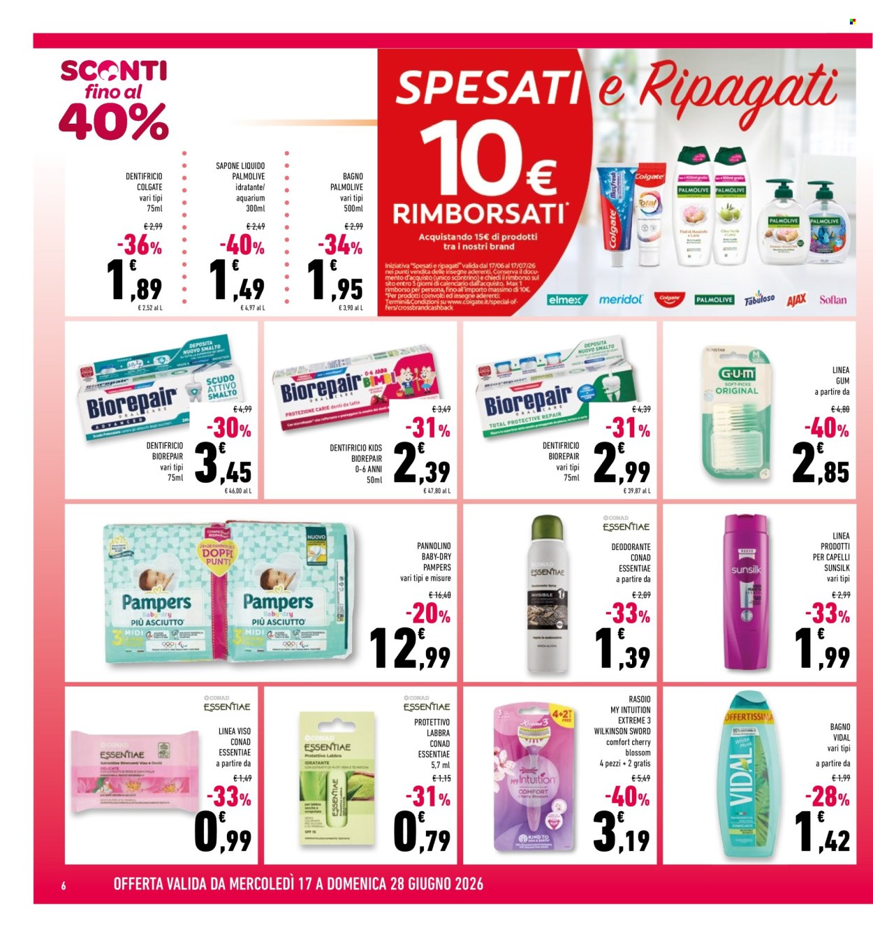 Volantino Conad - 17/6/2026 - 28/6/2026. Pagina 6
