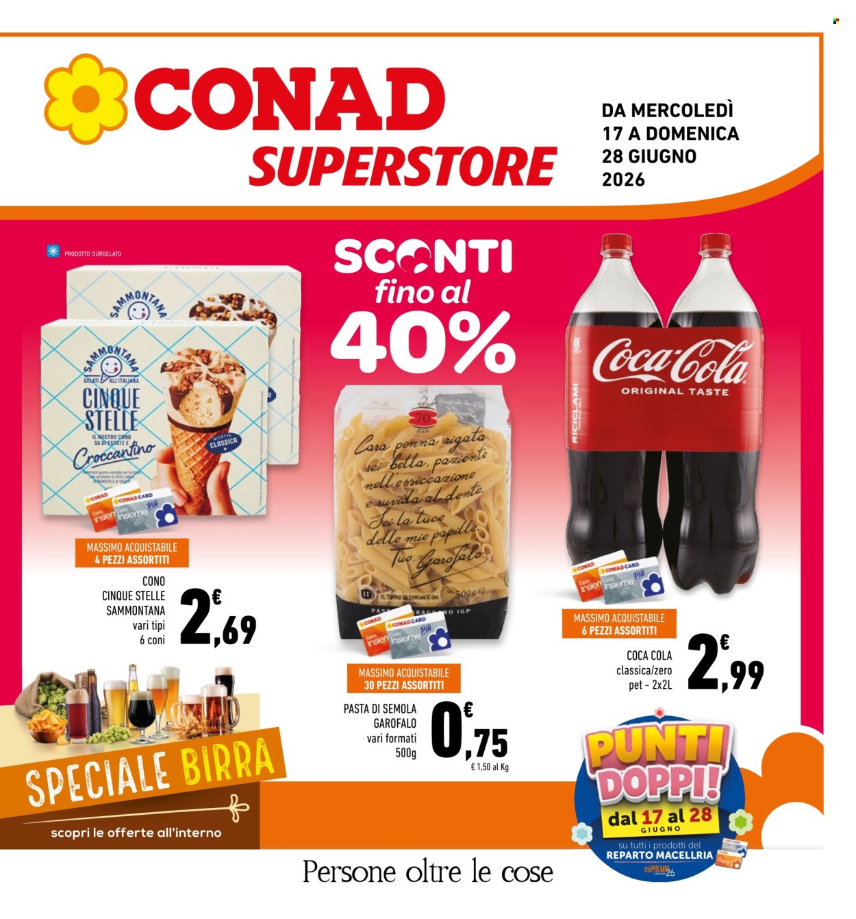 Volantino Conad - 17/6/2026 - 28/6/2026. Pagina 1