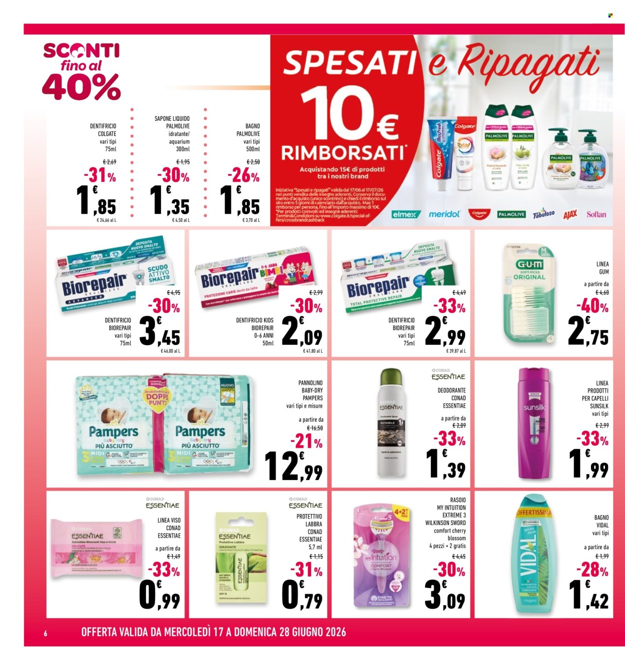 Volantino Conad - 17/6/2026 - 28/6/2026. Pagina 6