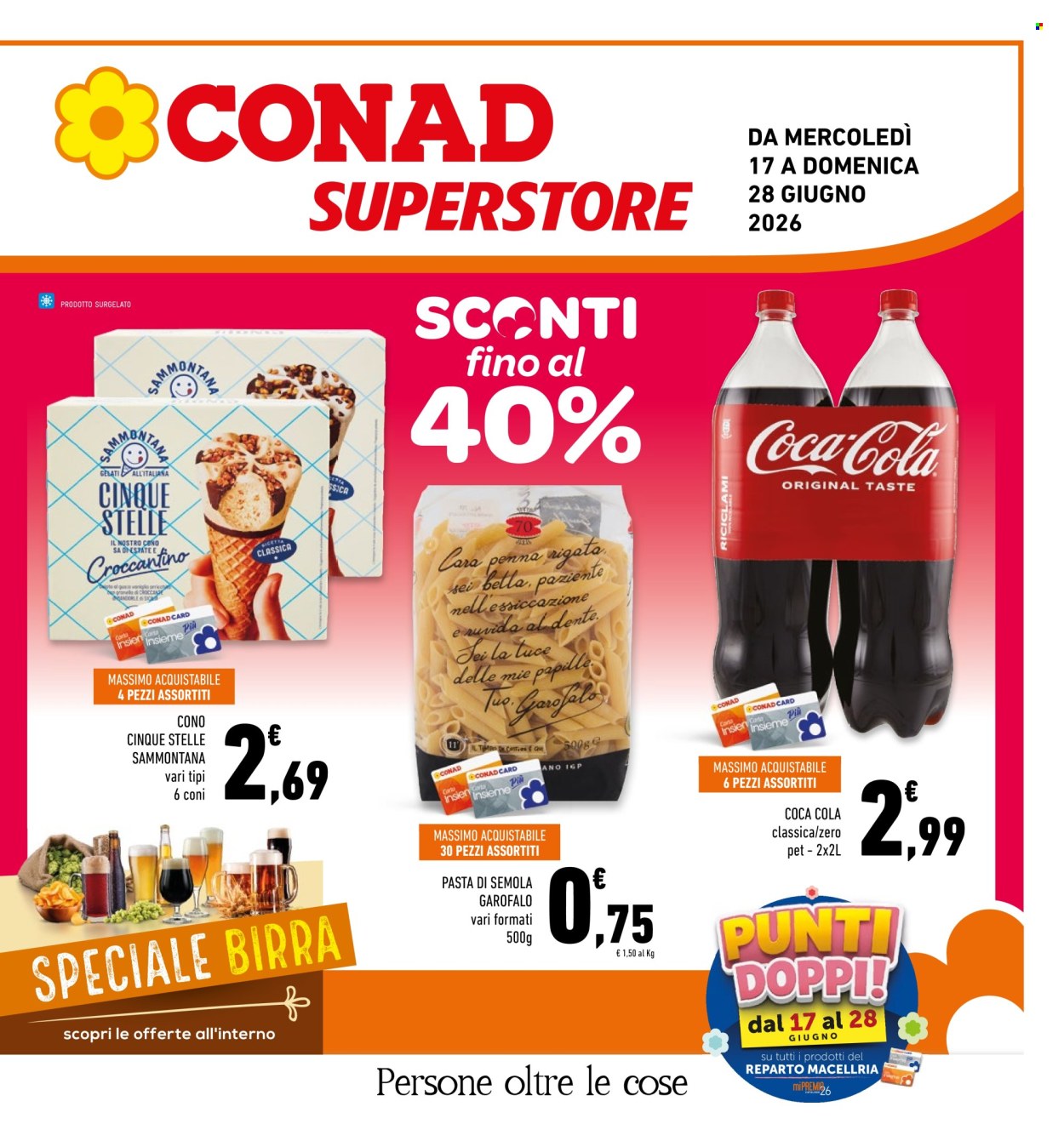 Volantino Conad Superstore - 17/6/2026 - 28/6/2026. Pagina 1