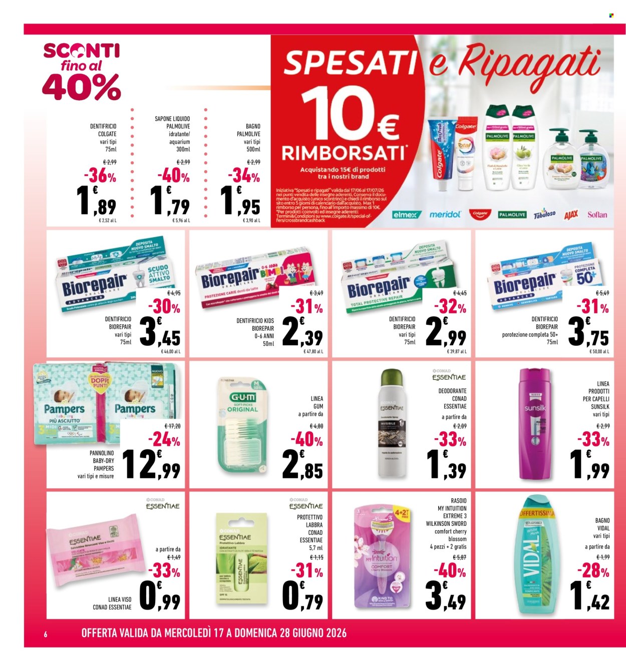 Volantino Conad Superstore - 17/6/2026 - 28/6/2026. Pagina 6