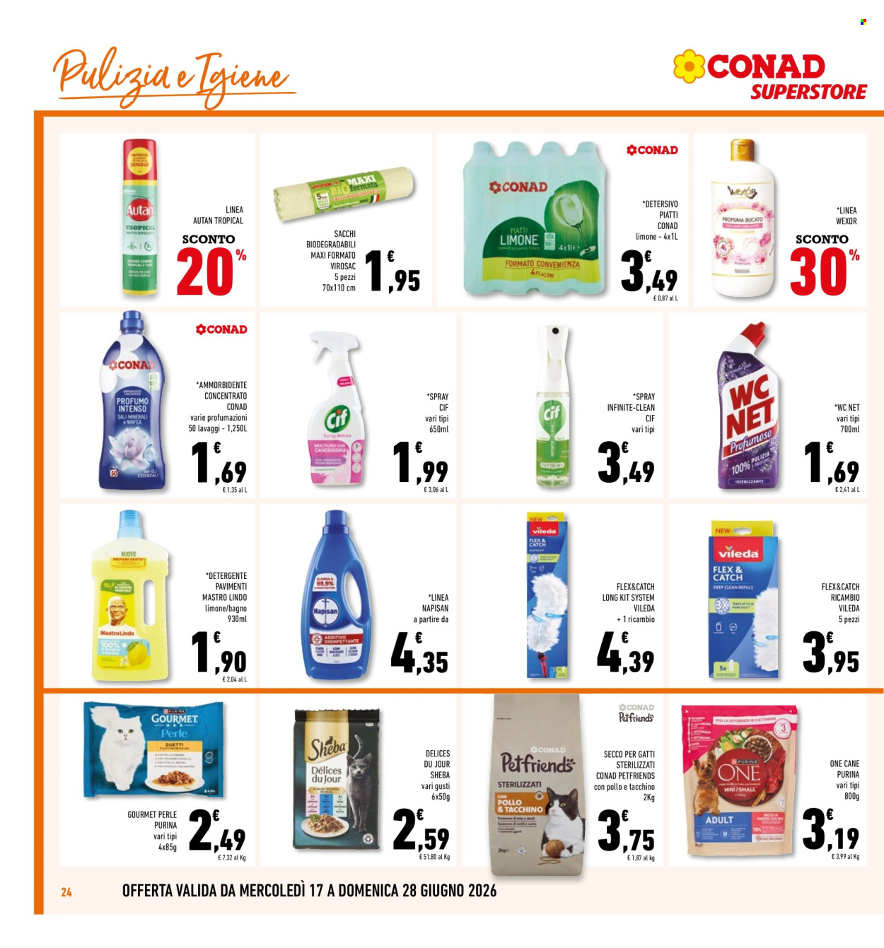 Volantino Conad Superstore - 17/6/2026 - 28/6/2026. Pagina 24