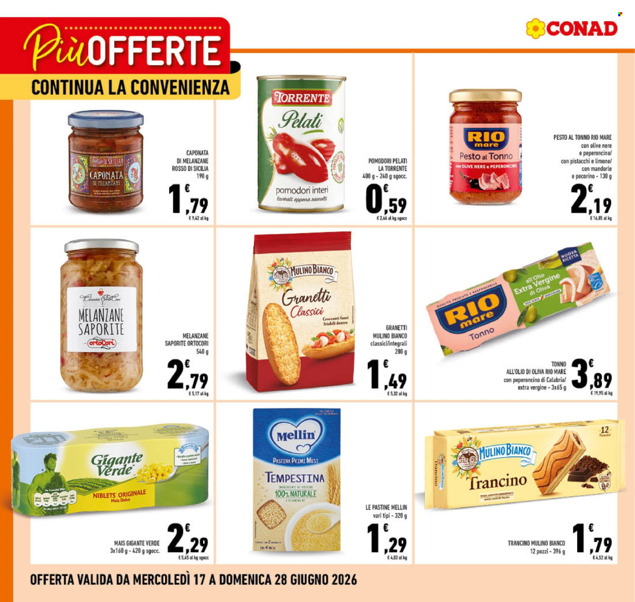 Volantino Conad - 17/6/2026 - 28/6/2026. Pagina 1