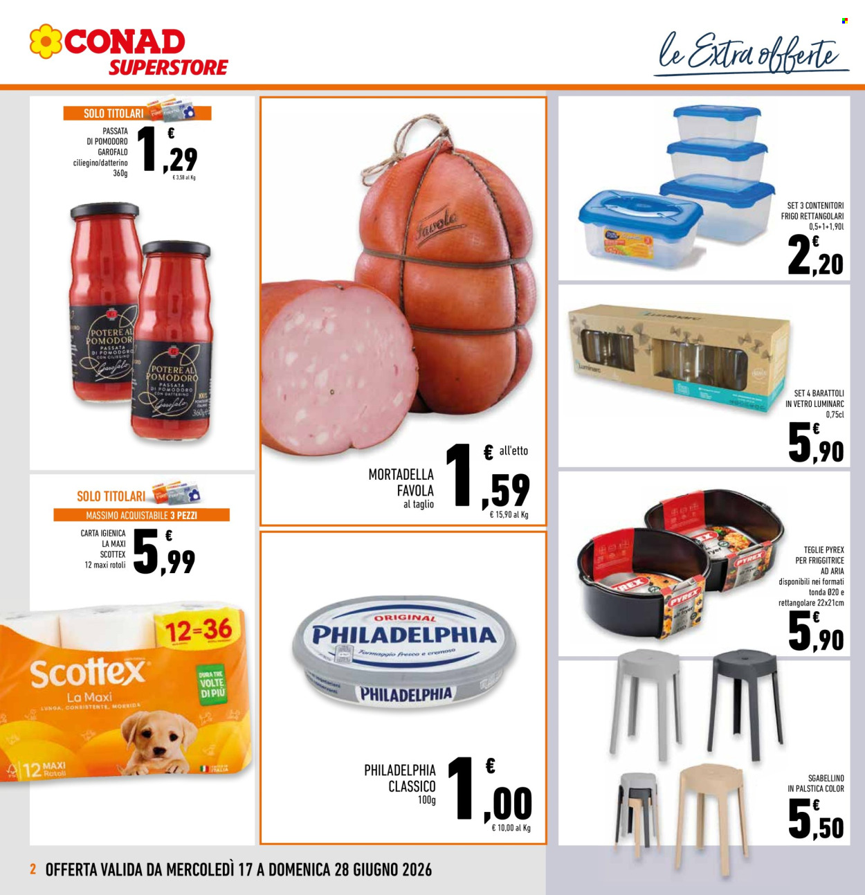 Volantino Conad Superstore - 17/6/2026 - 28/6/2026. Pagina 2