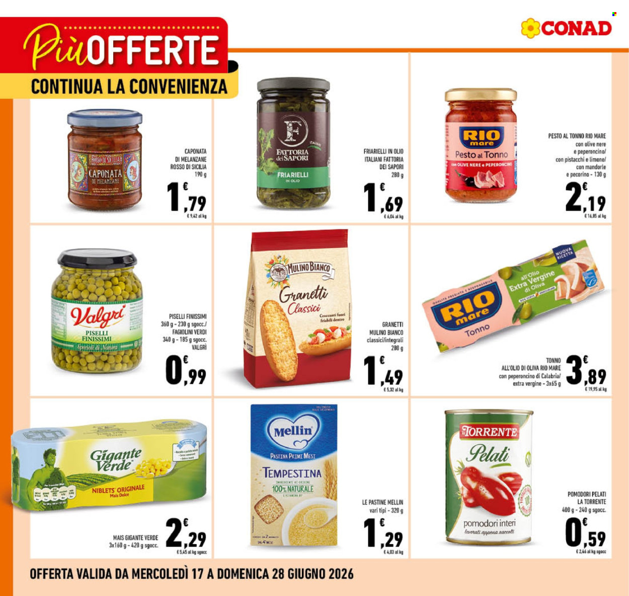 Volantino Conad - 17/6/2026 - 28/6/2026. Pagina 1