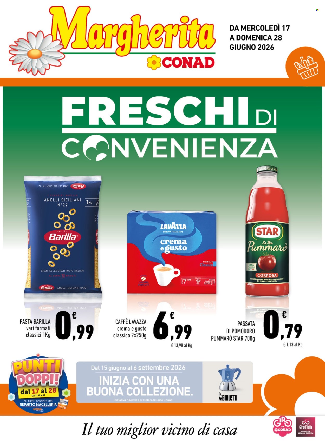 Volantino Margherita Conad - 17/6/2026 - 28/6/2026. Pagina 1