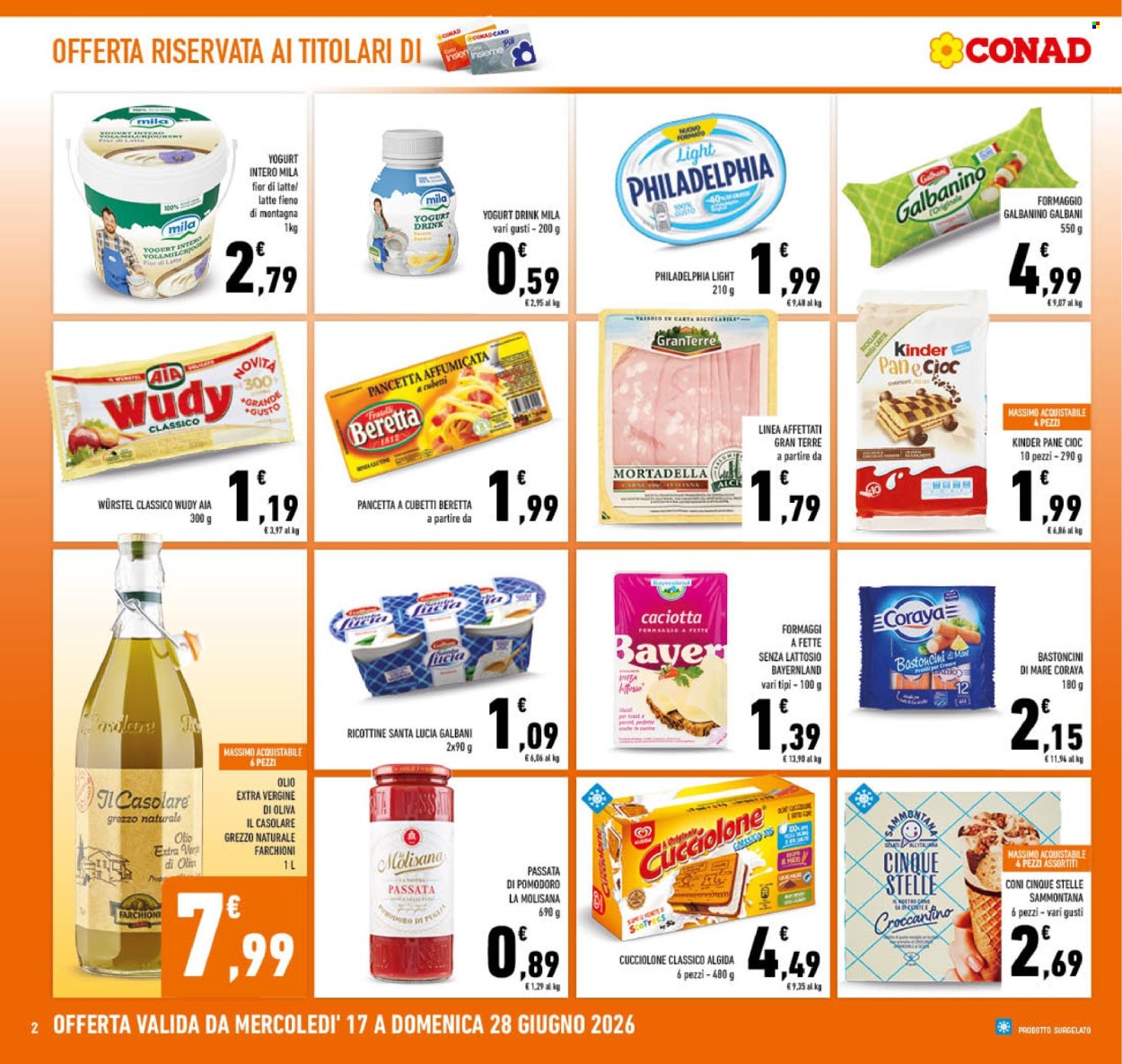 Volantino Conad - 17/6/2026 - 28/6/2026. Pagina 2
