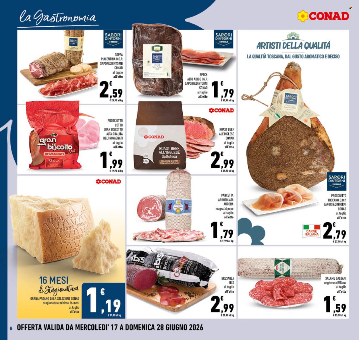 Volantino Conad - 17/6/2026 - 28/6/2026. Pagina 8