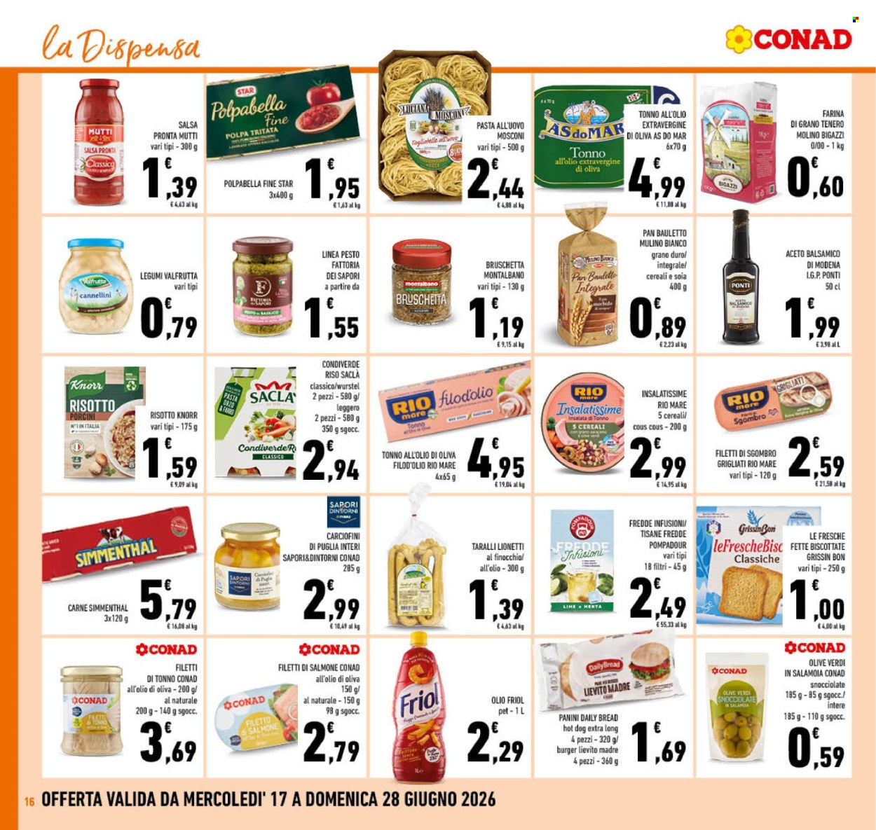 Volantino Conad - 17/6/2026 - 28/6/2026. Pagina 16