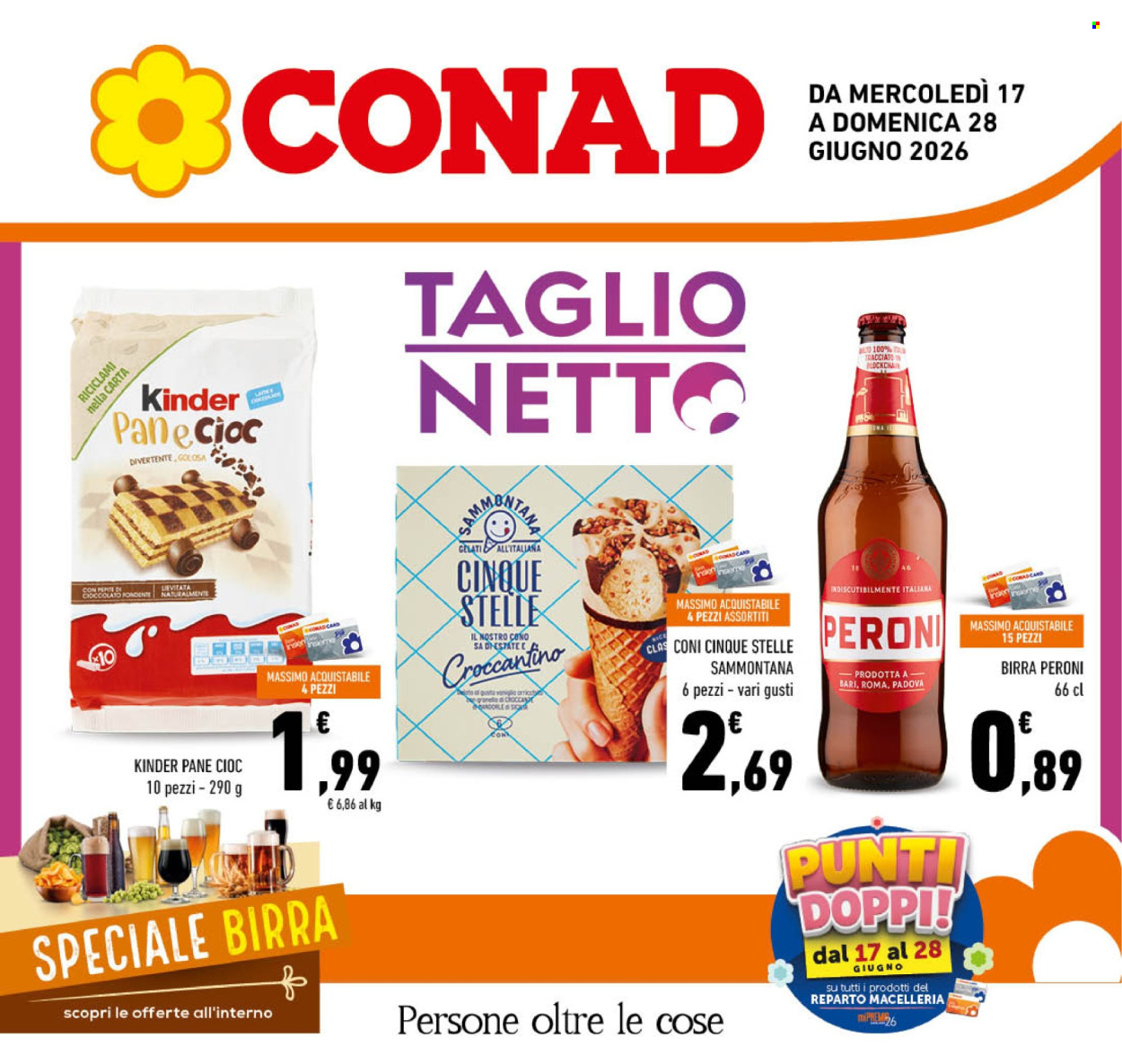 Volantino Conad - 17/6/2026 - 28/6/2026. Pagina 1