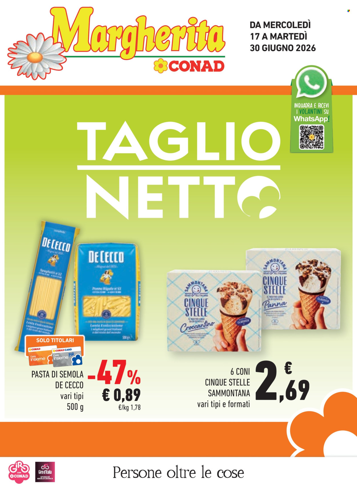 Volantino Margherita Conad - 17/6/2026 - 30/6/2026. Pagina 1