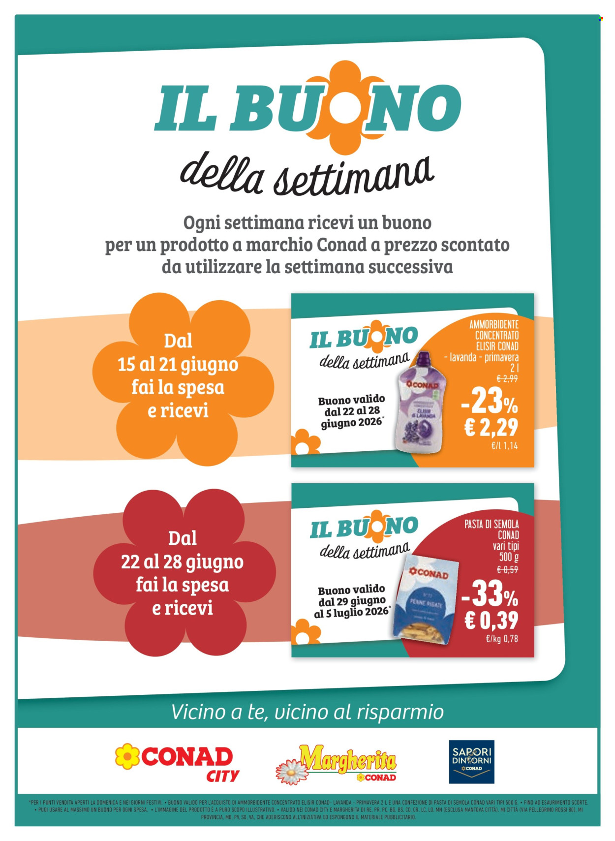 Volantino Margherita Conad - 17/6/2026 - 30/6/2026. Pagina 18