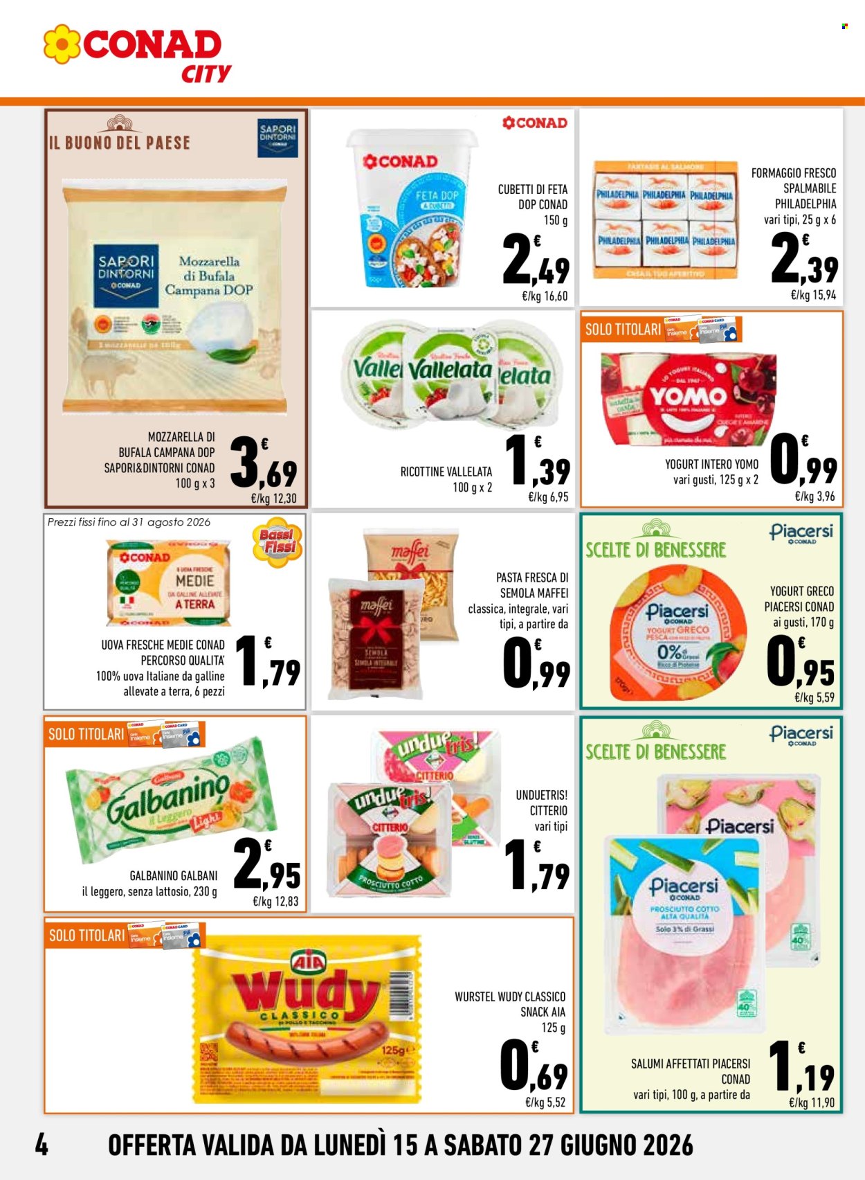 Volantino Conad - 15/6/2026 - 27/6/2026. Pagina 4