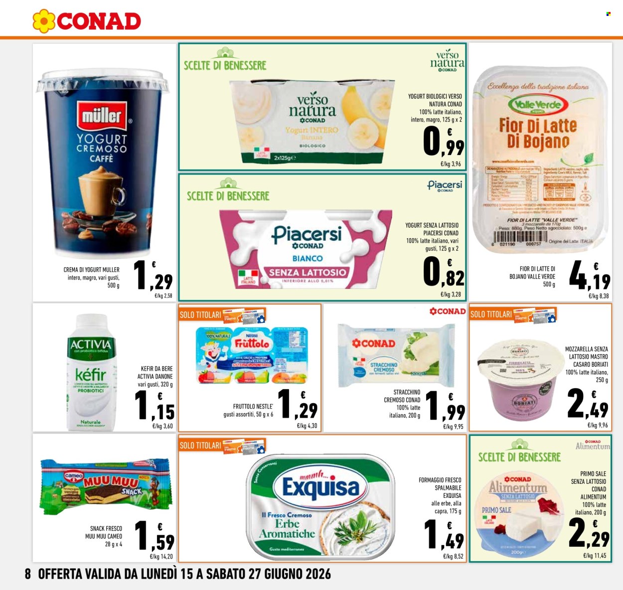 Volantino Conad - 15/6/2026 - 27/6/2026. Pagina 8