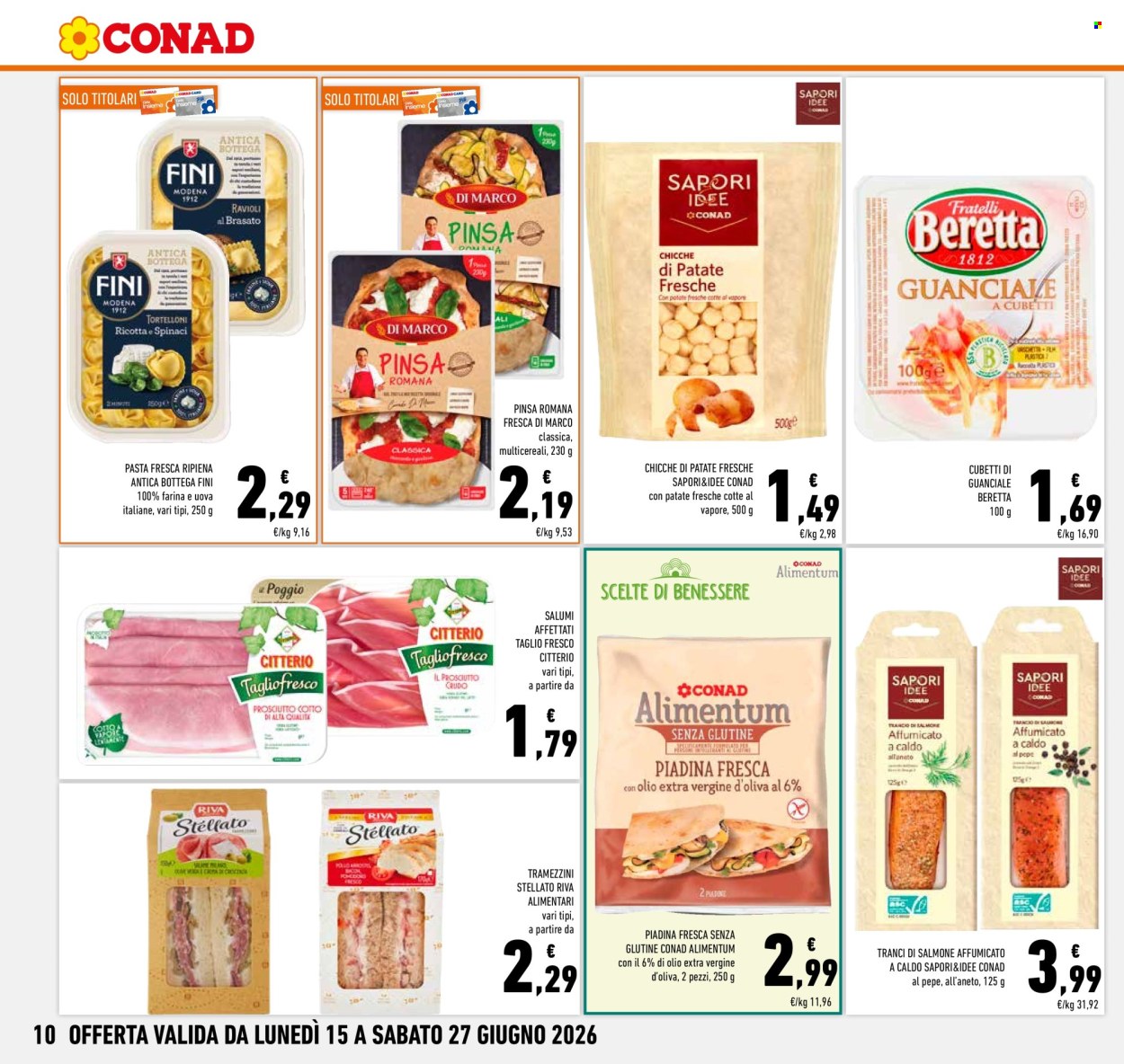 Volantino Conad - 15/6/2026 - 27/6/2026. Pagina 10