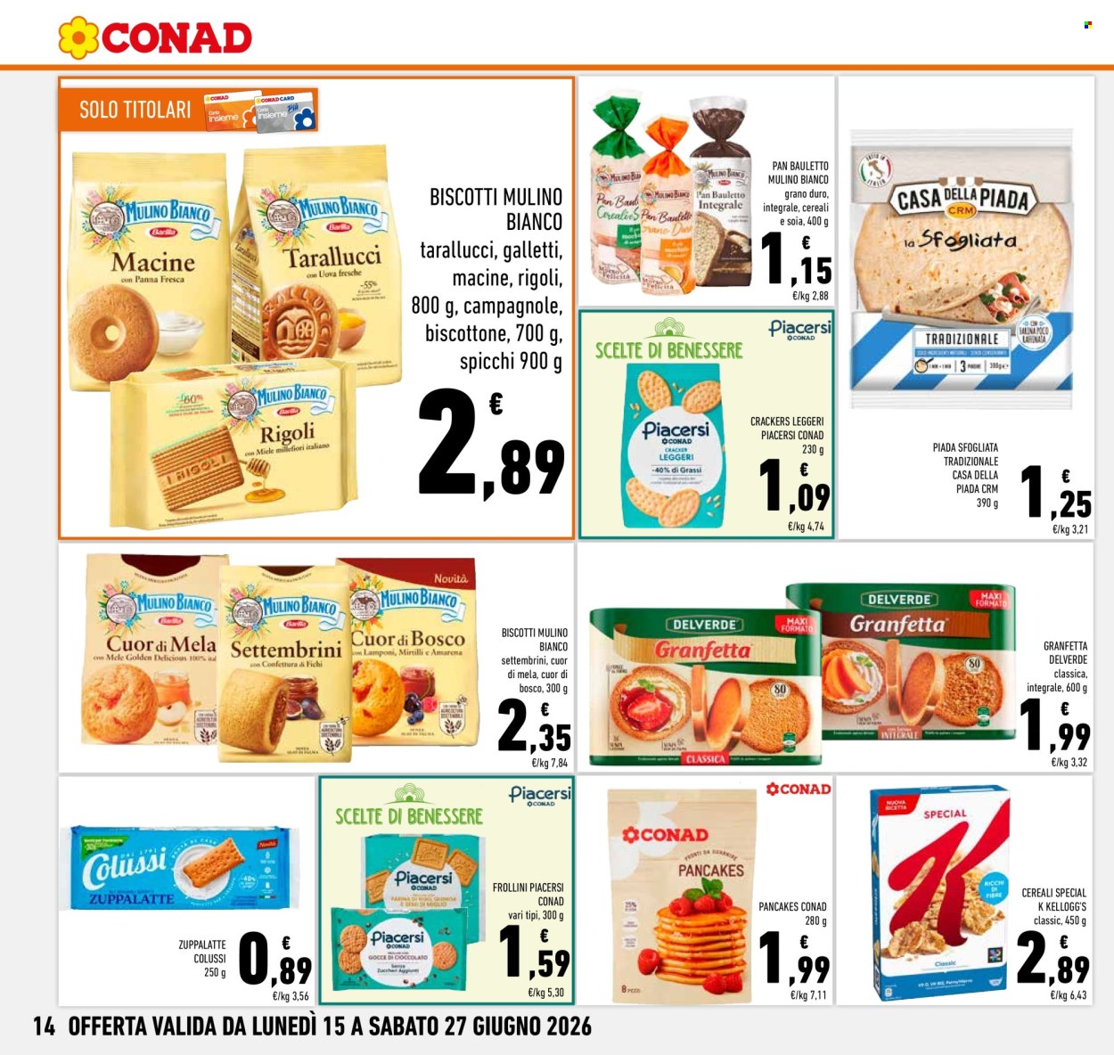 Volantino Conad - 15/6/2026 - 27/6/2026. Pagina 14
