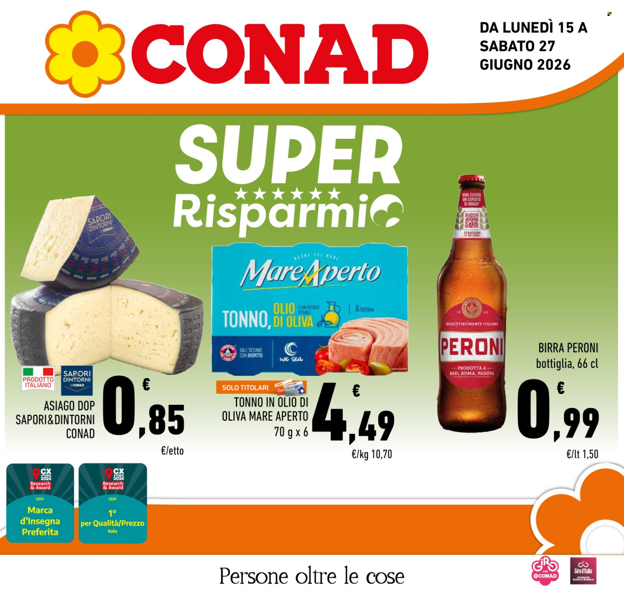 Volantino Conad - 15/6/2026 - 27/6/2026. Pagina 1
