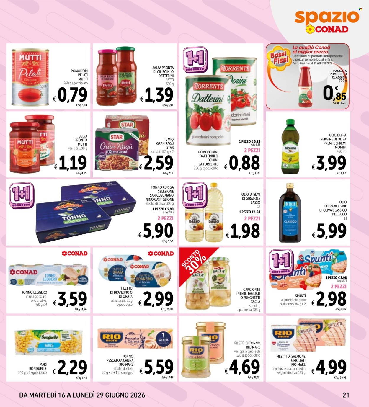 Leták Spazio Conad - 16.6.2026 - 29.6.2026. Strana 21