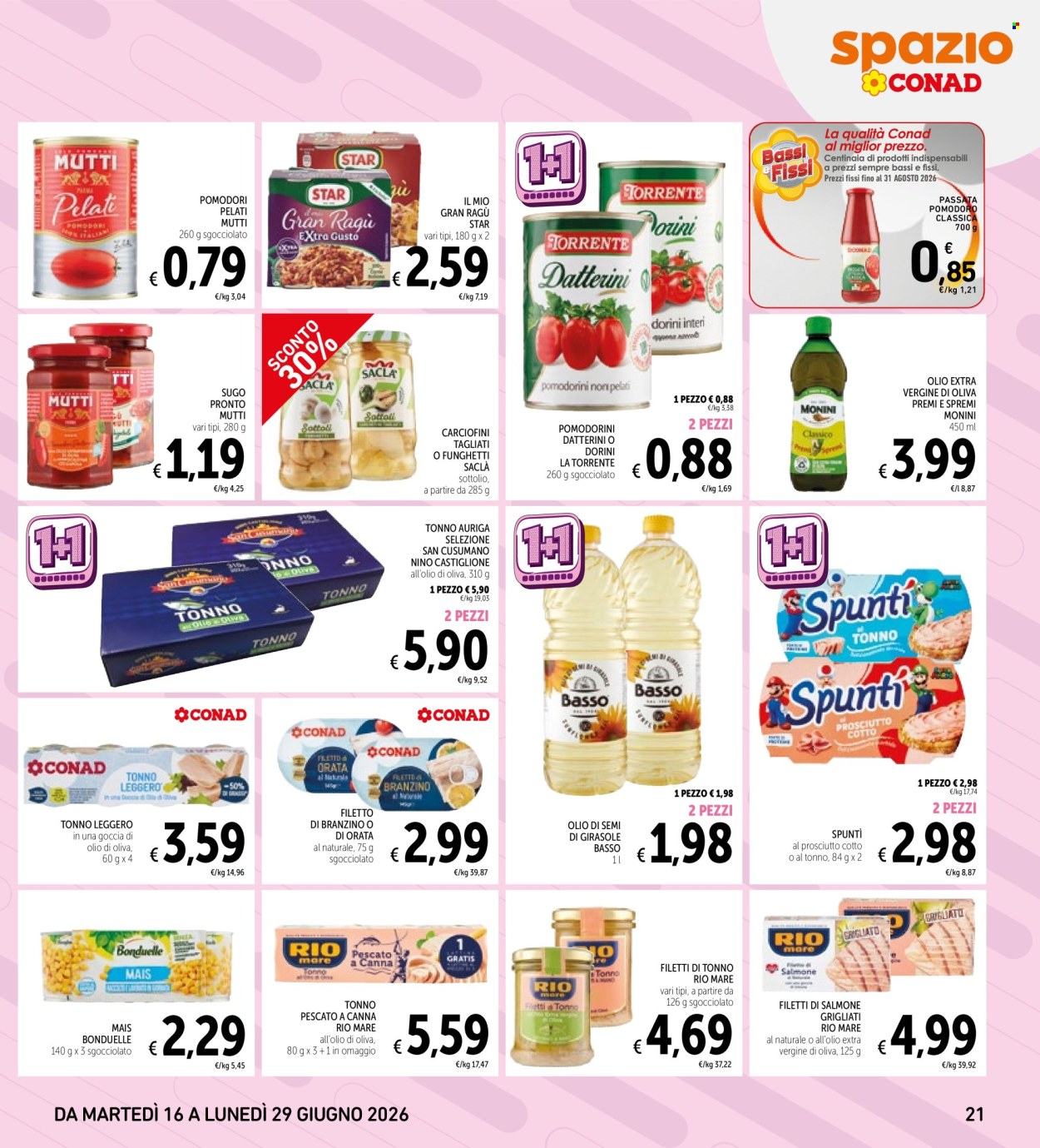 Leták Spazio Conad - 16.6.2026 - 29.6.2026. Strana 21