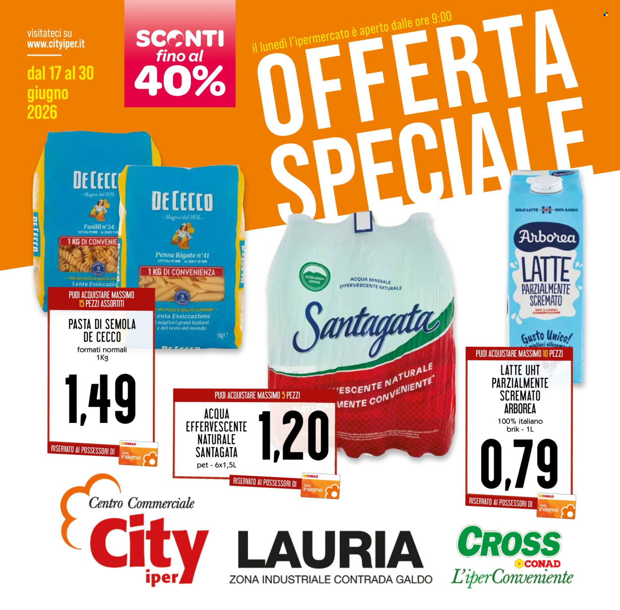 Volantino Conad Superstore - 17/6/2026 - 30/6/2026. Pagina 1