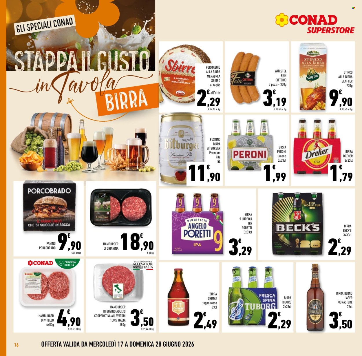 Leták Conad Superstore - 17.6.2026 - 30.6.2026. Strana 16